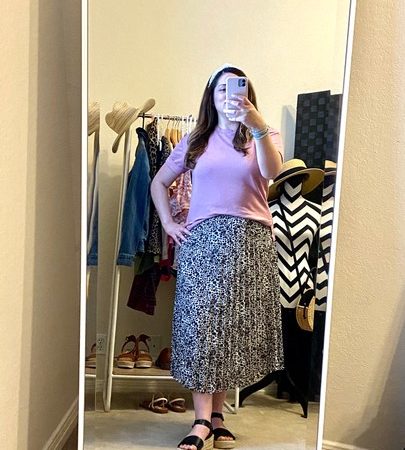Animal Print Midi Skirt